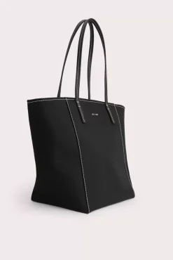 Club Tote Black Canvas And Nappa Leather
