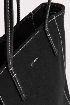 Club Tote Black Canvas And Nappa Leather