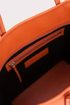 Club Tote Burnt Orange Box Calf Leather