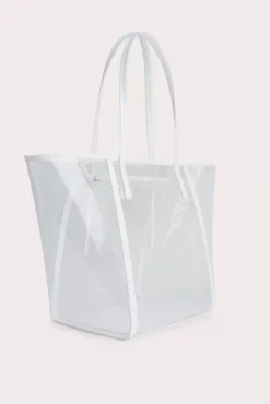 Club Tote Transparent White Pu