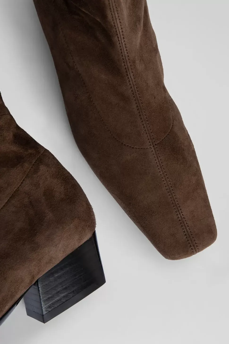 Colette Wood Stretch Suede Leather