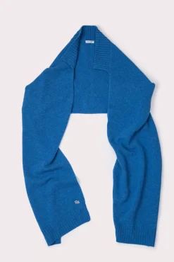 Collar Scarf Deep Blue Wool