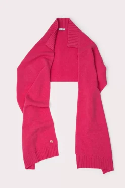 Collar Scarf Rose Wool