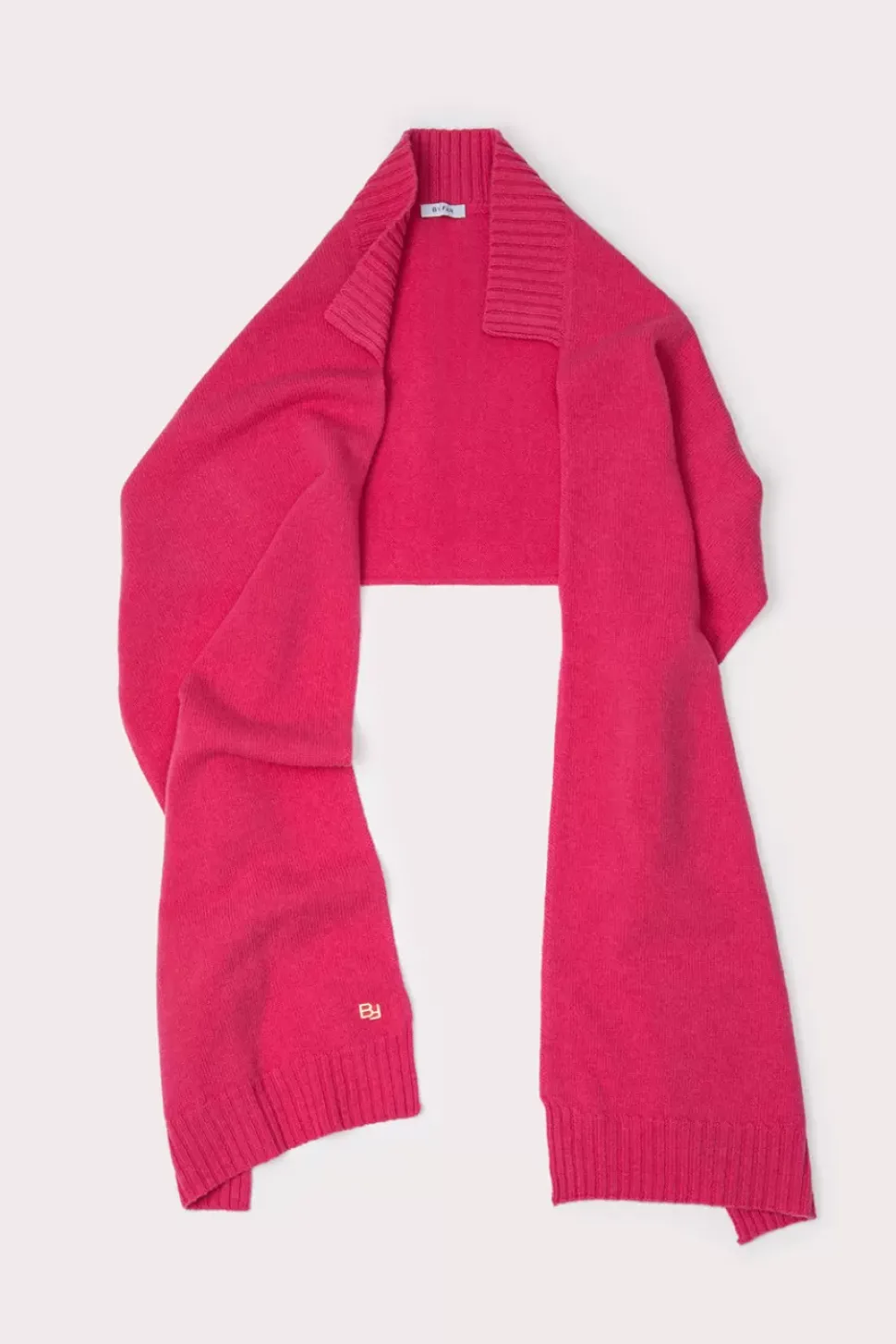 Collar Scarf Rose Wool