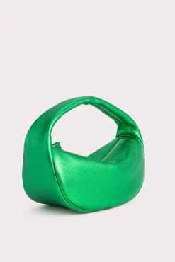 Cush Green Metallic Grain Leather