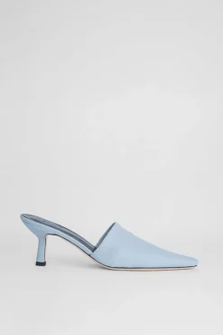 Cynthia Light Blue Stretch Leather