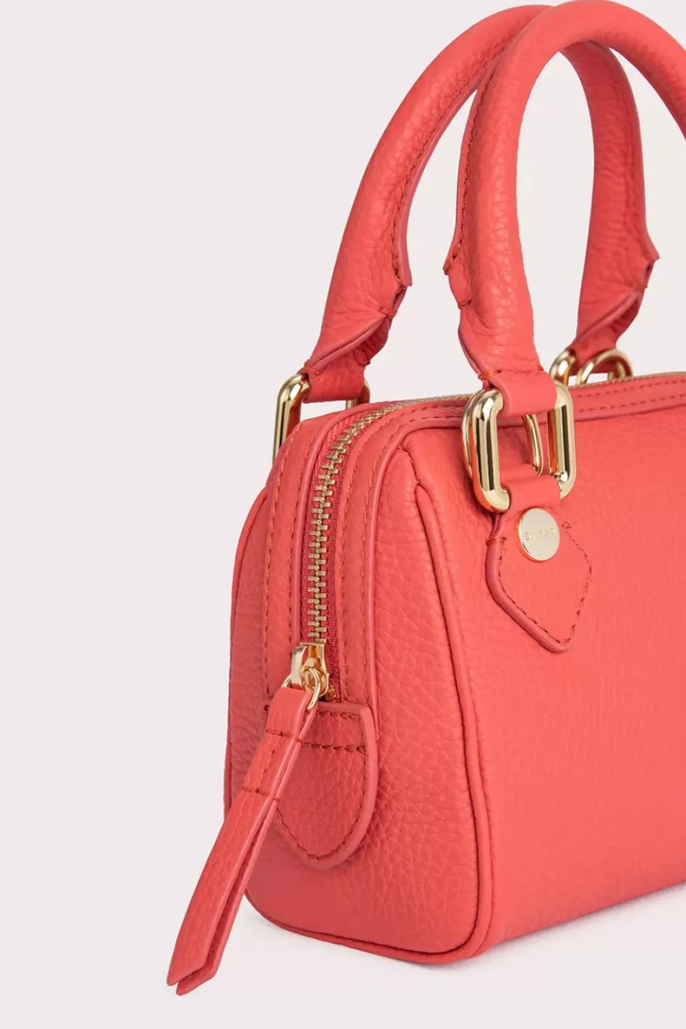 Dora Coral Flat Grain Leather