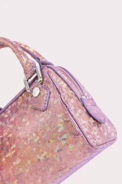 Dora Disco Violet Hologram Leather