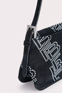 Dulce Black Suede And Crystals