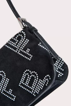 Dulce Black Suede And Crystals
