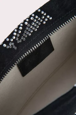 Dulce Black Suede And Crystals