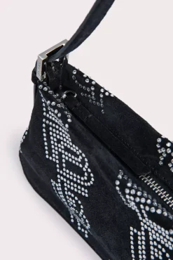 Dulce Black Suede And Crystals