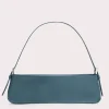 Dulce Long Petrol Semi Patent Leather