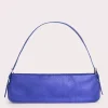 Dulce Long Ultraviolet Metallic Grain Leather