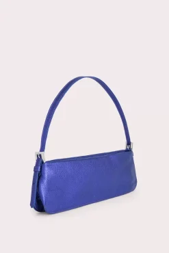 Dulce Long Ultraviolet Metallic Grain Leather