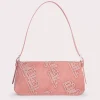 Dulce Salmon Suede And Crystals