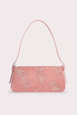 Dulce Salmon Suede And Crystals