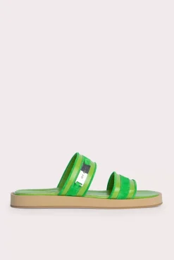 Easy Pistachio Gloss Grained Leather