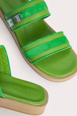 Easy Pistachio Gloss Grained Leather
