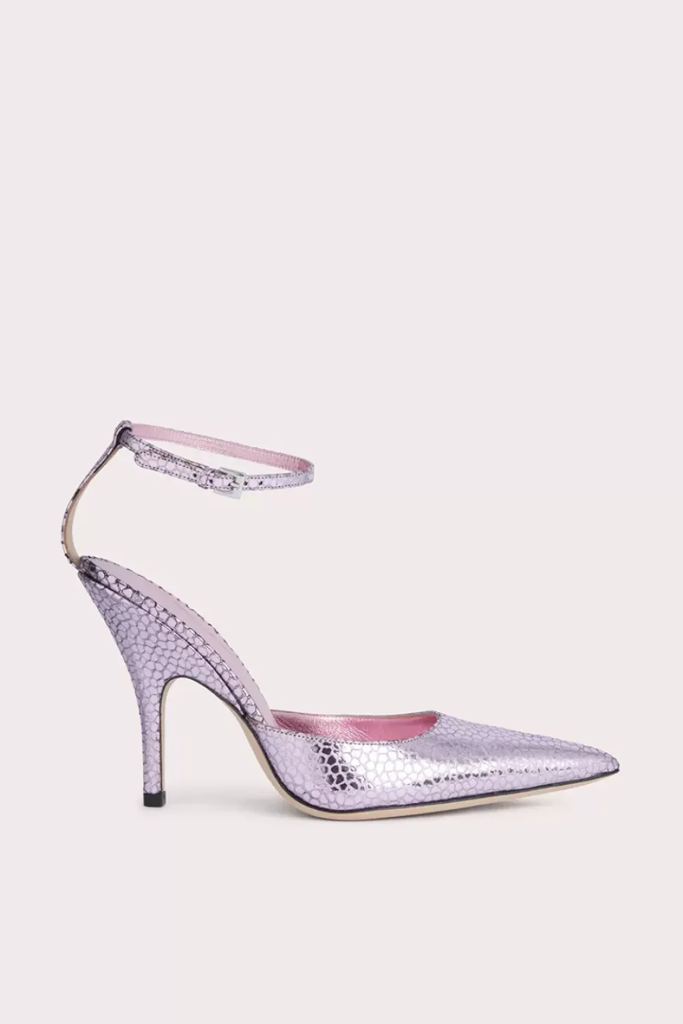 Eliza Pale Pink Flagstone Leather