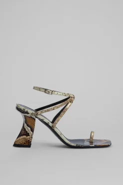 Elsa Snake Print Patent Leather