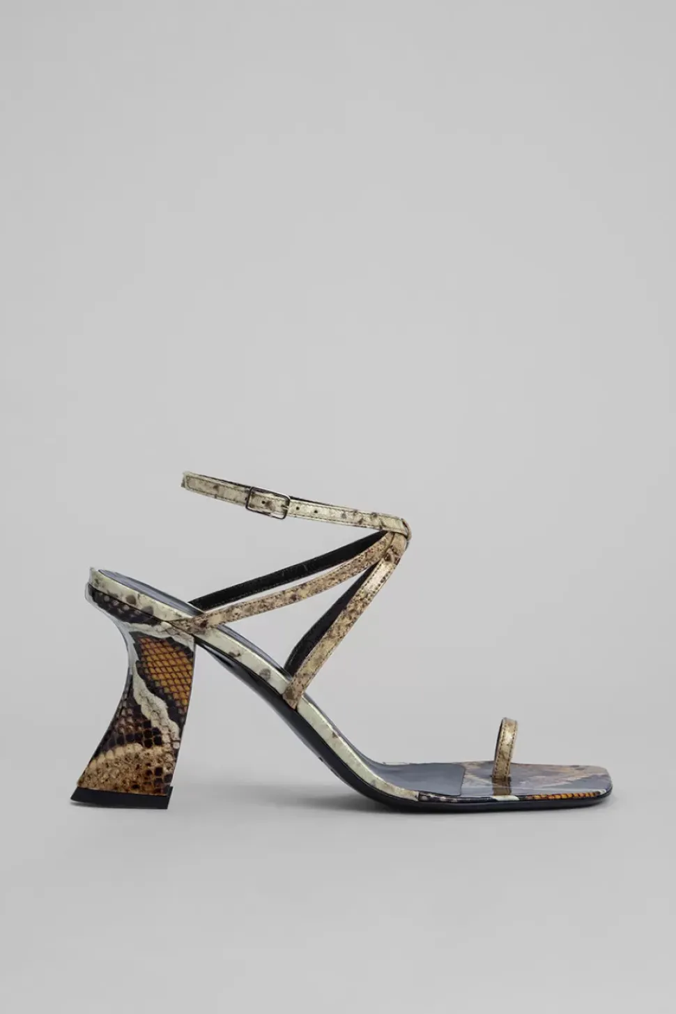 Elsa Snake Print Patent Leather