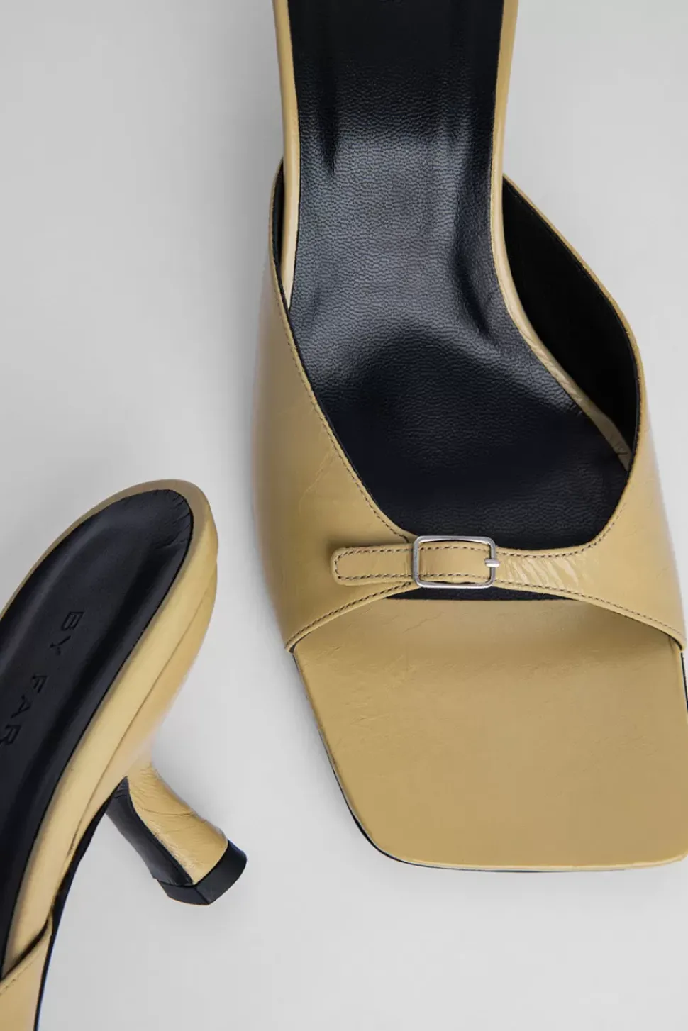 Erin Yellow Creased Leather