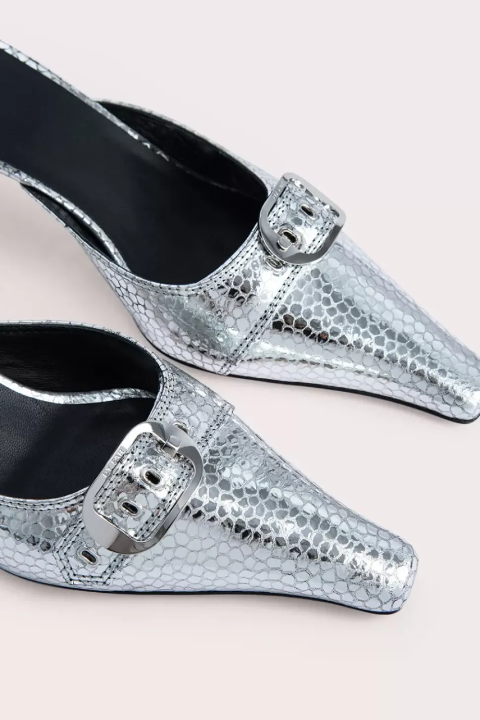 Evelyn Silver Flagstone Leather