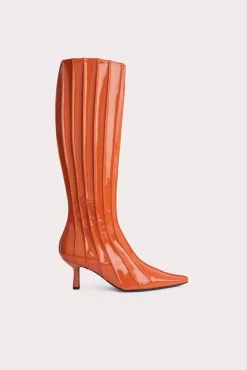 Faye Burnt Orange Patent Leather