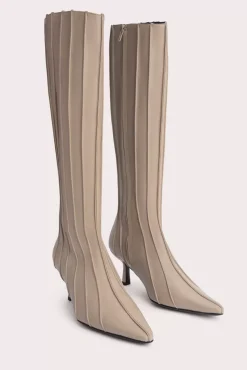 Faye Taupe Nappa Leather