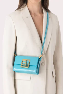 Fran Aquamarine Semi Patent Leather