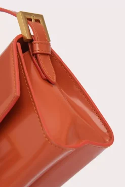 Fran Burnt Orange Semi Patent Leather
