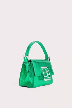 Fran Clover Green Metallic Leather