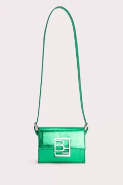 Fran Clover Green Metallic Leather