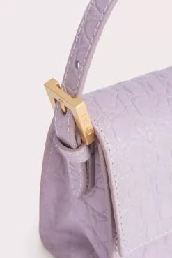 Fran Dawn Circular Croco Embossed Leather