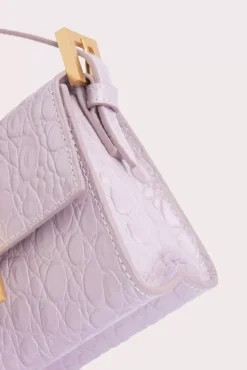 Fran Dawn Circular Croco Embossed Leather