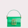 Fran Super Green Semi Patent Leather