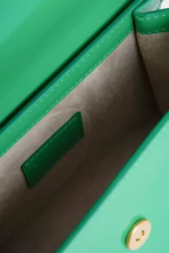 Fran Super Green Semi Patent Leather