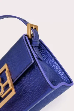 Fran Ultraviolet Metallic Grain Leather