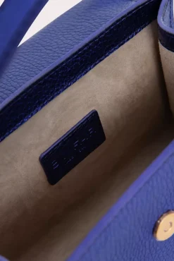 Fran Ultraviolet Metallic Grain Leather