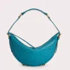 Gib Azur Circular Croco Embossed Leather