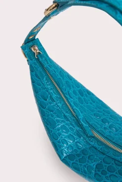 Gib Azur Circular Croco Embossed Leather