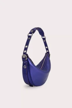 Gib Ultraviolet Metallic Grain Leather