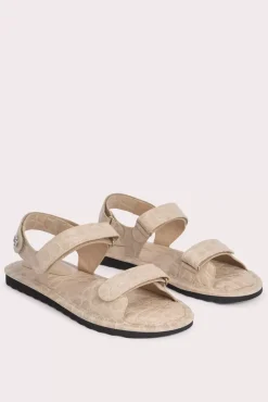 Gideon Kraft Circular Croco Embossed Leather