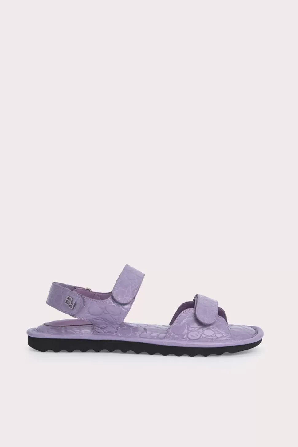 Gideon Purple Haze Circular Croco Embossed Leather