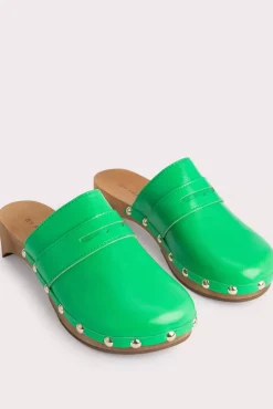 Hans Super Green Gloss Leather