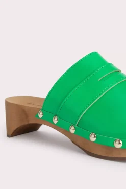 Hans Super Green Gloss Leather