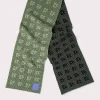 Jacquard Grid Scarf Camouflage Wool