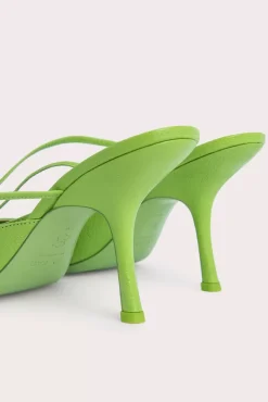 Jen Pistachio Grained Leather