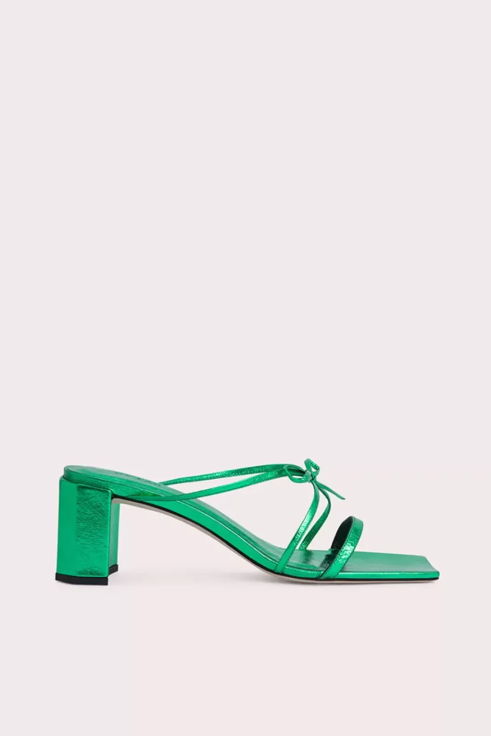 June Clover Green Metallic Leather